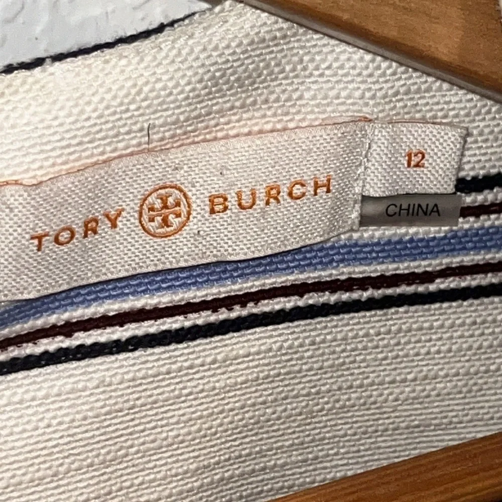 Tory Burch Kaylin embroidered embellished beaded collar shift dress size 12